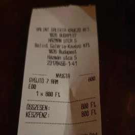 Bálint Galéria Kávézó, Budapest - Egyéb