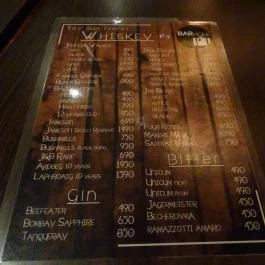 BARhole Music Budapest - Étlap/itallap