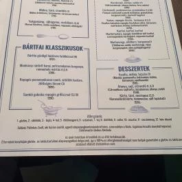 Bártfai Vendéglő, Budapest - Egyéb