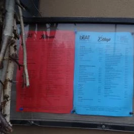 bEAT, Székesfehérvár - Étlap/itallap