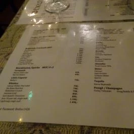 Bed Bar Budapest - Étlap/itallap