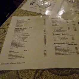 Bed Bar Budapest - Étlap/itallap