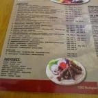 Beograd Grill Budapest - Étlap/itallap