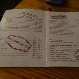 Bereg Bar & Cafe Budapest - Étlap/itallap