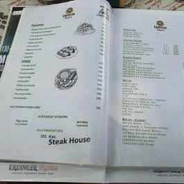 Bitburger Steak House, Balatonmáriafürdő - Étlap/itallap