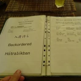 Biwako Japán Étterem, Budapest - Étlap/itallap