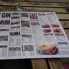 Bobek Cafe, Budapest - Étlap/itallap