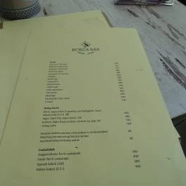 Bodza Bár Kecskemét - Étlap/itallap