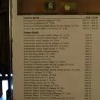 Bohemia Söröző Budapest - Étlap/itallap