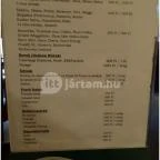 Bohemia Söröző Budapest - Étlap/itallap