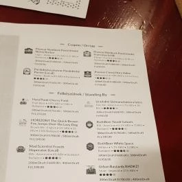 Bölcső Bar & Food, Budapest - Étlap/itallap