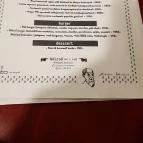 Bölcső Bar & Food Budapest - Étlap/itallap