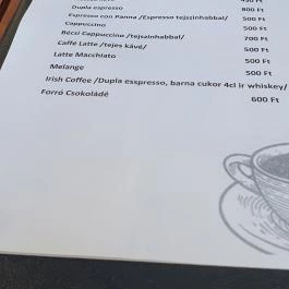 Borbár, Székesfehérvár - Étlap/itallap