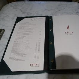 Börze Étterem, Budapest - Étlap/itallap