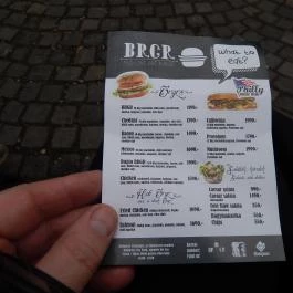 BRGR - Városliget, Budapest - Étlap/itallap