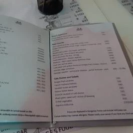 Bridges Food Bar Budapest - Étlap/itallap