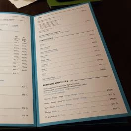 Briós Kávézó, Budapest - Étlap/itallap