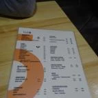 Bubó Budapest - Étlap/itallap