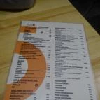 Bubó Budapest - Étlap/itallap