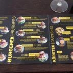 Buddies Burger - Blaha Budapest - Étlap/itallap