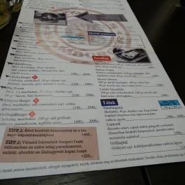 Burger House - Nyugati, Budapest - Étlap/itallap