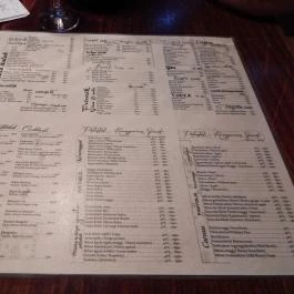 Castrum Caffe & Bar, Budapest - Étlap/itallap