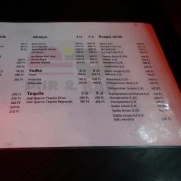 Center Pub Zsámbék - Étlap/itallap