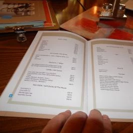 Chagall Restaurant, Budapest - Étlap/itallap