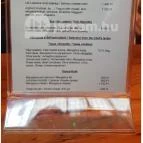 Champoint 4 Monkeys - Belvárosi Piac Budapest - Étlap/itallap