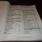 Cirkusz Budapest - Étlap/itallap