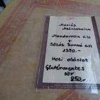 Citra Sörbisztró Budapest - Étlap/itallap