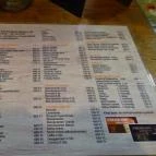 Colorado Sörbár Budapest - Étlap/itallap