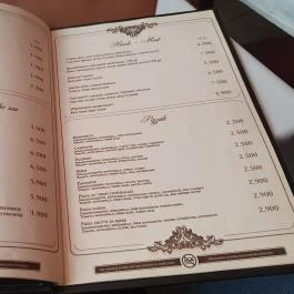 Comme Chez Soi Étterem, Budapest - Étlap/itallap