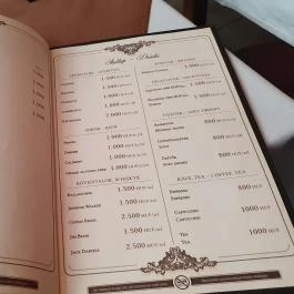 Comme Chez Soi Étterem, Budapest - Étlap/itallap