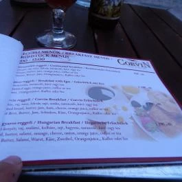 Corvin Kávézó, Budapest - Étlap/itallap