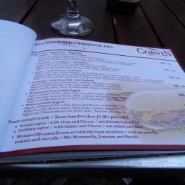 Corvin Kávézó, Budapest - Étlap/itallap