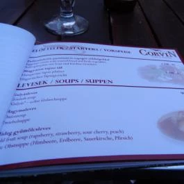 Corvin Kávézó, Budapest - Étlap/itallap