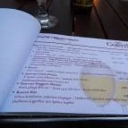 Corvin Kávézó Budapest - Étlap/itallap