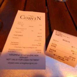 Corvin Kávézó, Budapest - Étlap/itallap