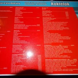 Corvinus Café - Dohány utca Budapest - Étlap/itallap