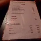 Corvinus Café - Dohány utca Budapest - Étlap/itallap