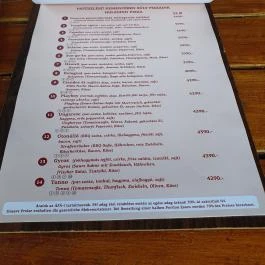 Csehó Pub Étterem Balatonlelle - Étlap/itallap