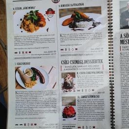 Csíki Söröző & Étterem - Mechwart Liget, Budapest - Étlap/itallap