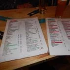 Csipesz Bar Budapest - Étlap/itallap