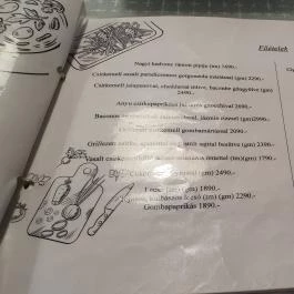 Cukorborsó Kertvendéglő Páty - Étlap/itallap