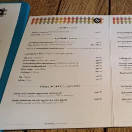 ODA Budapest - Étlap/itallap