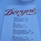 Déryné Bisztró Budapest - Étlap/itallap