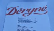 Déryné Bisztró Budapest - Étlap/itallap