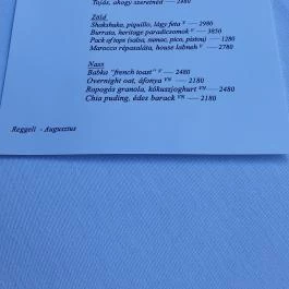 Déryné Bisztró, Budapest - Étlap/itallap