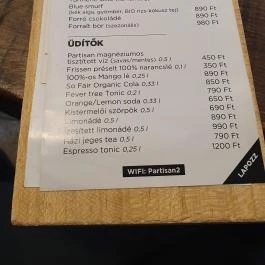 Double Shot - Veres Pálné utca, Budapest - Étlap/itallap